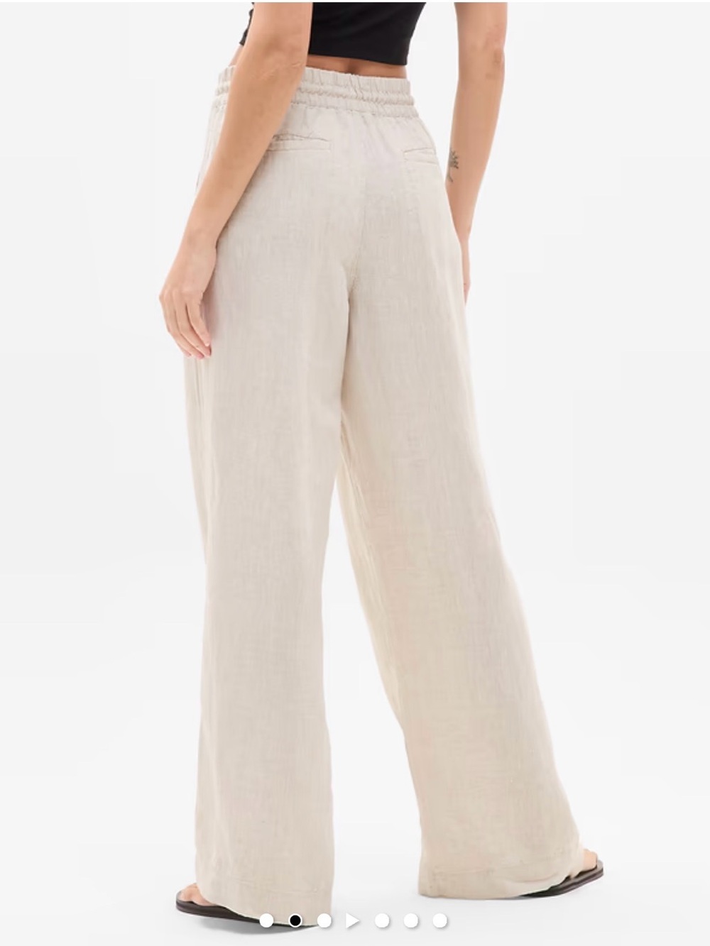 Athleta Retreat Linen High Rise Wide Leg pants 🚨fits like small size - Picture 5 of 17